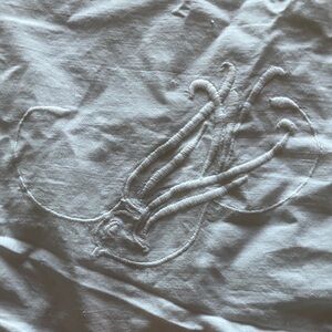 White vintage pillow shams featuring